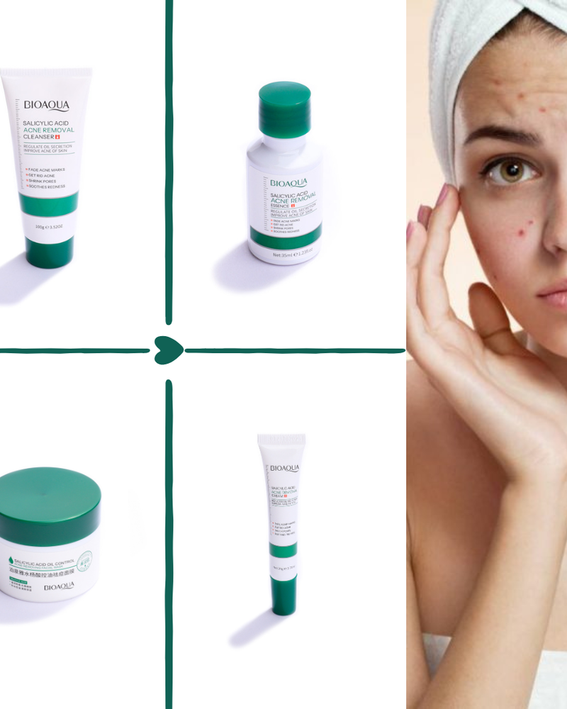 KIT COMPLETO ANTIACNÉ BIOAQUA (4 Pasos)